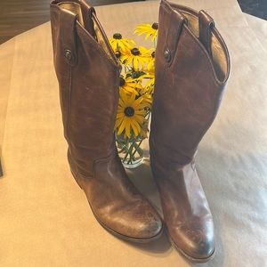 Frye Brown Heeled Boots